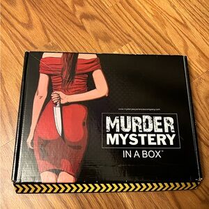 Murder Mystery Game-Sanatorium Game Box with Booklet - Black and Gold